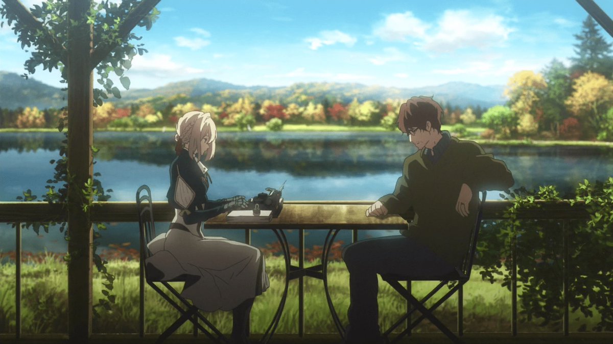 theomcx's tweet photo. Si vous avez jamais vu Violet Evergarden, faites-le. C'est sûrement l'animé le + beau que j'ai regardé et c'est loin d'être ennuyant bien qu'on pourrait le penser

J'ai rarement vu une œuvre aussi bien maîtriser les sentiments et la mise en scène, c'est super touchant et poétique https://t.co/6o8IpAqZKy