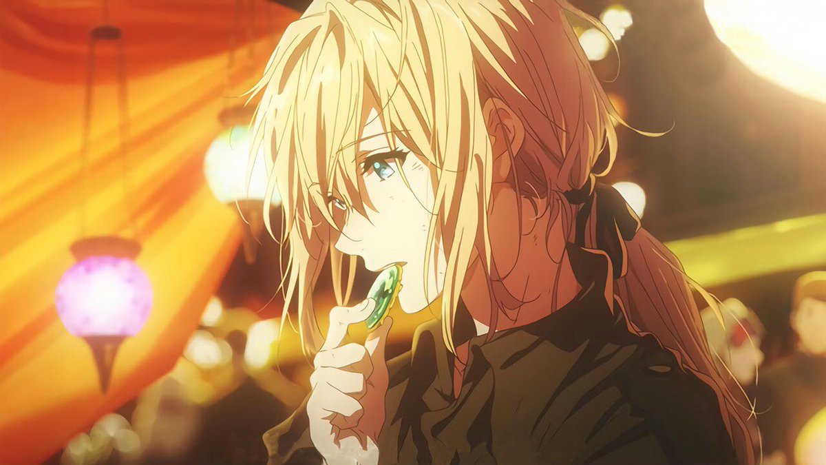 theomcx's tweet photo. Si vous avez jamais vu Violet Evergarden, faites-le. C'est sûrement l'animé le + beau que j'ai regardé et c'est loin d'être ennuyant bien qu'on pourrait le penser

J'ai rarement vu une œuvre aussi bien maîtriser les sentiments et la mise en scène, c'est super touchant et poétique https://t.co/6o8IpAqZKy