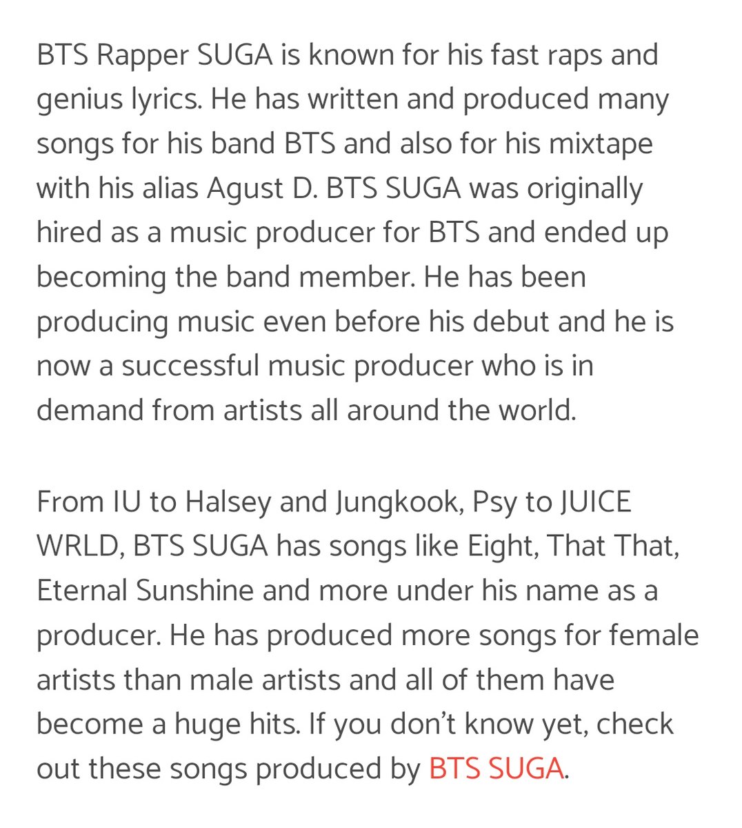 unrivaledminpd's tweet photo. "He has been producing music even before his debut and he is now a successful music producer who is in demand from artists all around the world" "From IU to Halsey and Jungkook, Psy to JUICE WRLD"
he's indemand and well respected in the music industry. https://t.co/9A6z1UL97G