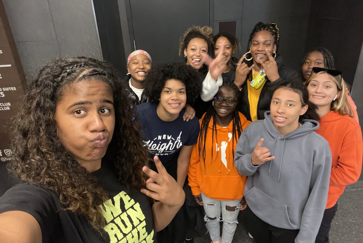 Season opener for the <a href="/nyliberty/">New York Liberty</a> - you know <a href="/NewHeightsNYC/">New Heights Youth Inc.</a> would be in attendance! Congratulations to the Liberty on the win! Fun time with our crew last night. <a href="/SidelineStevie/">Basquiat</a> <a href="/NoBoyzAllowedBB/">No Boyz Allowed</a> <a href="/Joniyah24/">Joniyah</a> <a href="/AngelicaVelez05/">Angelica Velez</a>