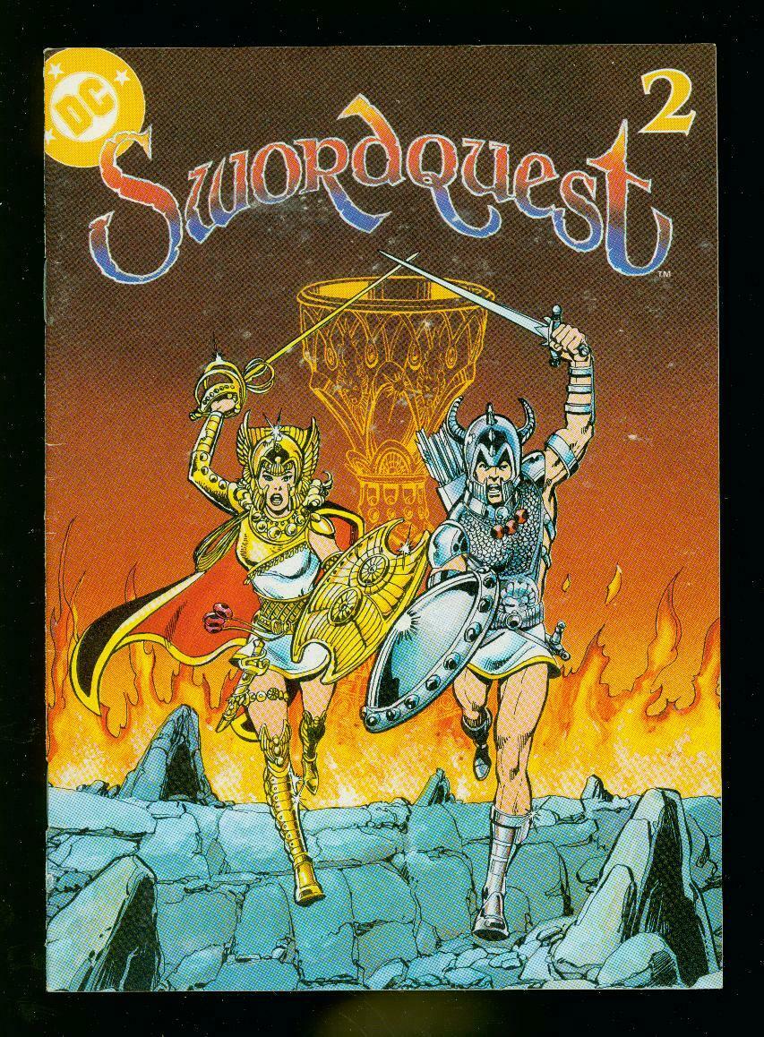 VamosaCineHoy's tweet photo. Y termino con 3 ediciones no tan conocidas. #Swordquest 2 de octubre de 1982 (dibujo), serie en formato pequeño basada en el videojuego de #Atari ; #Americomics 1 (portada) y #Prime 15 de octubre de 1994 (dibujo) otro trabajo en el universo de #MalibuComics https://t.co/pPIpSGGp1b