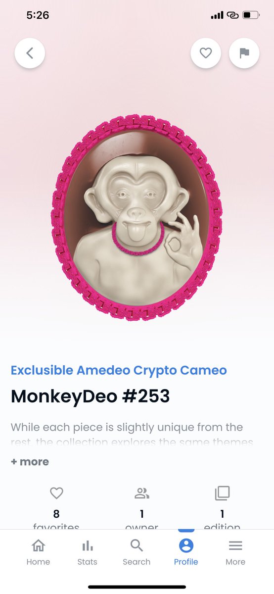 amedeocapri's tweet photo. Pink on Pink #amedeonft #nfts #monkeydeo #NFTCommunity #MothersDay @opensea @exclusible https://t.co/oyRguqp9ZE