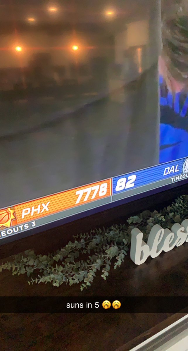 Zach_Hurley_'s tweet photo. @Suns in 5, still time for a comeback but it looks like this one’s in the books 🥱 https://t.co/DaQoi5dFXA