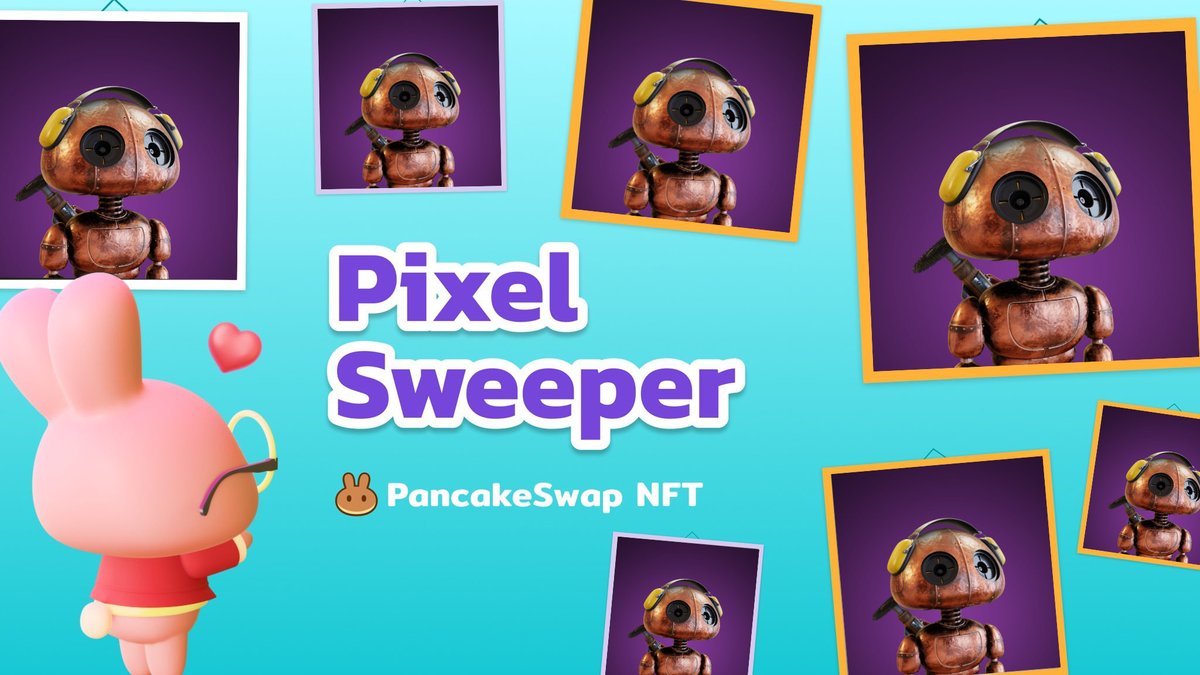 dePlavka's tweet photo. @PixelSweeper @PancakeSwap My little sweeper fella 💜💙
#SWPRgallery https://t.co/84VtZ7PKUC