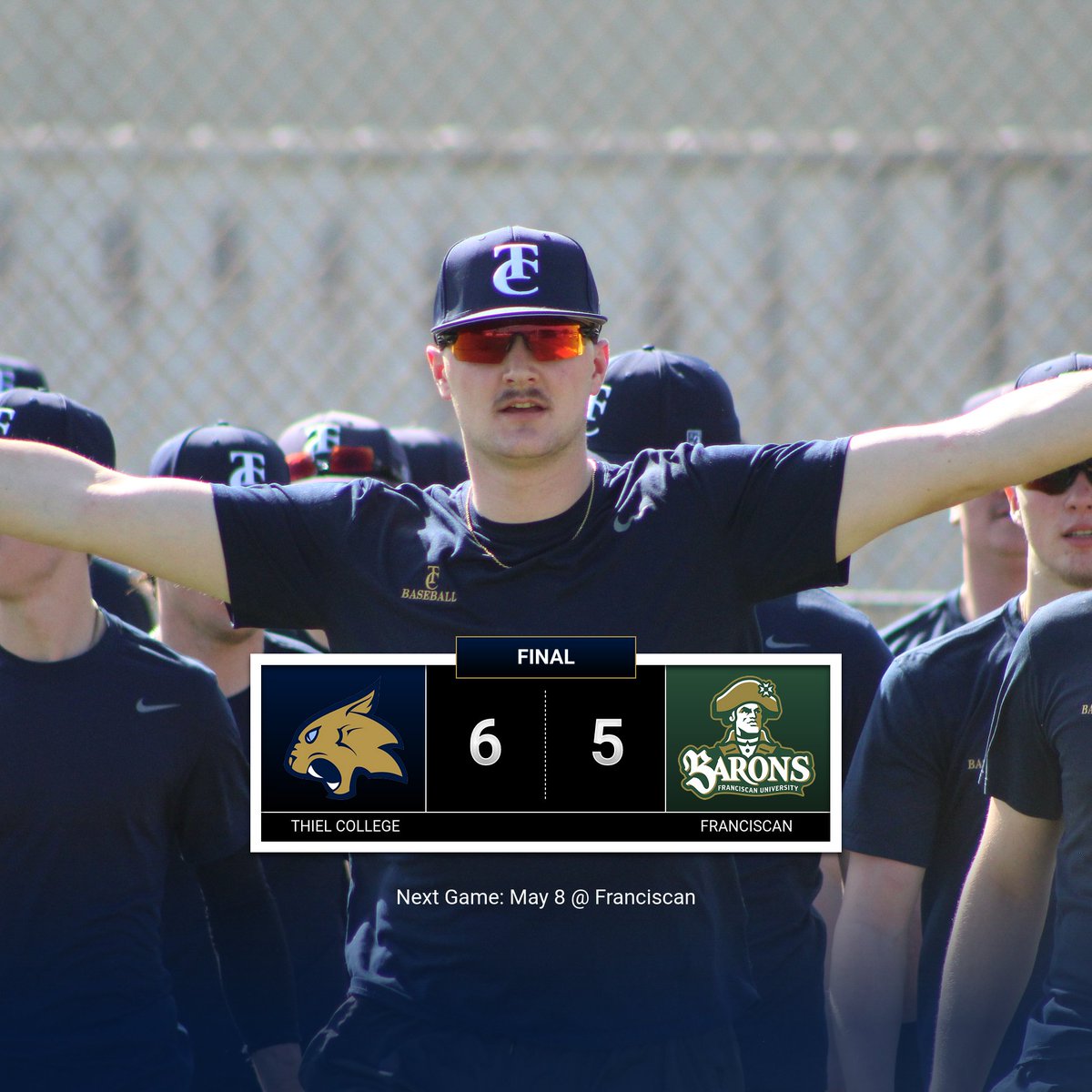 Thiel_BASE's tweet photo. Walk-off home run on senior day for Trey Williams? 
I think so!

Watch Game Two:
https://t.co/PsJomkagDI https://t.co/Bez2Ktwt8B