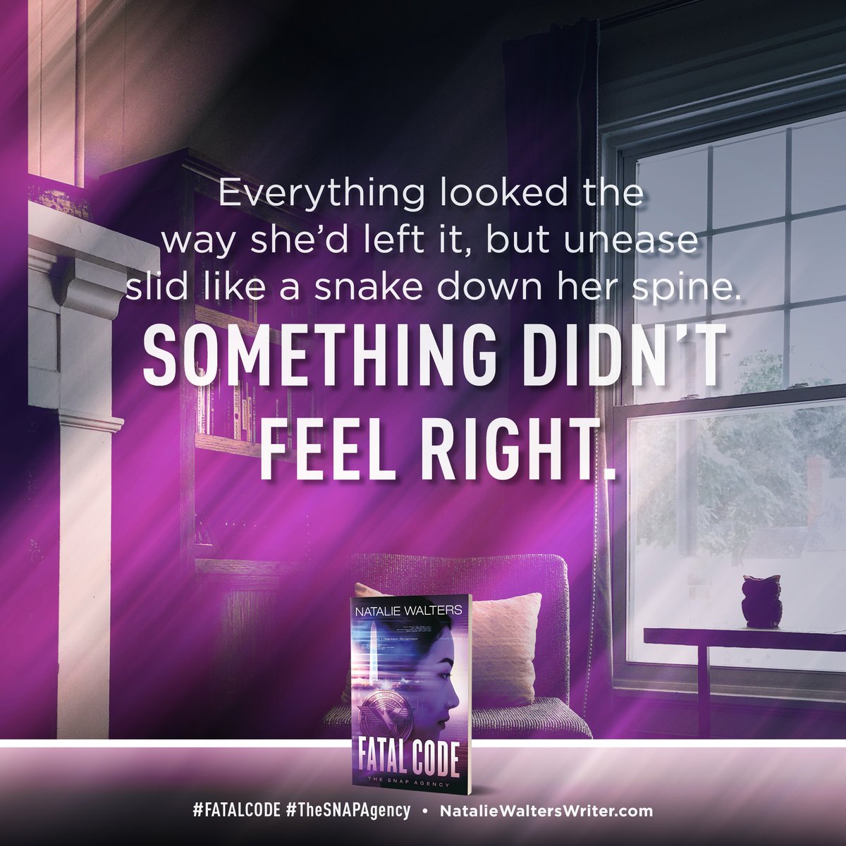 RevellBooks's tweet photo. In a romantic suspense novel, when something doesn't feel right, you know there's trouble ahead! What awaits Elinor? Find out in #FatalCode by @natwalterswrite, out now! https://t.co/DBdPnR4tbh