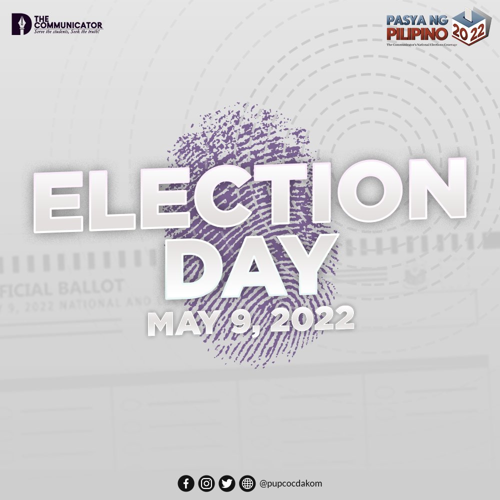 pupcocdakom's tweet photo. The wait is over!

After a long and tedious period of campaigning and showing one's support, the day has come to cast our votes unto whom you think is the most worthy to sit on the government's seat. Exercise your right to suffrage and change the government that we have. https://t.co/ynlWA5iie7