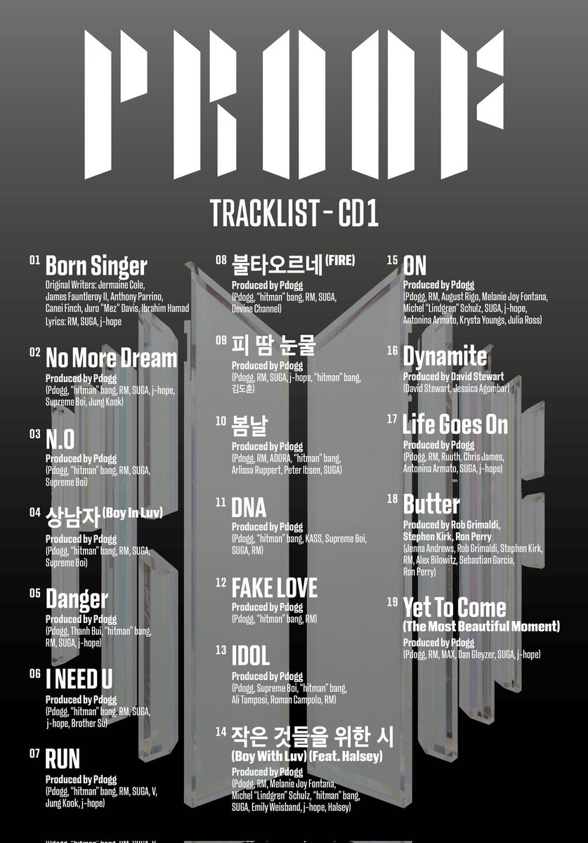 SolangeUrrutia4's tweet photo. Proof se viene con todo😊💜
 #PROOF_TRACKLIST1 
#BTS 
#BTS_Proof 
@BTS_twt https://t.co/5YL7GR8LVm
