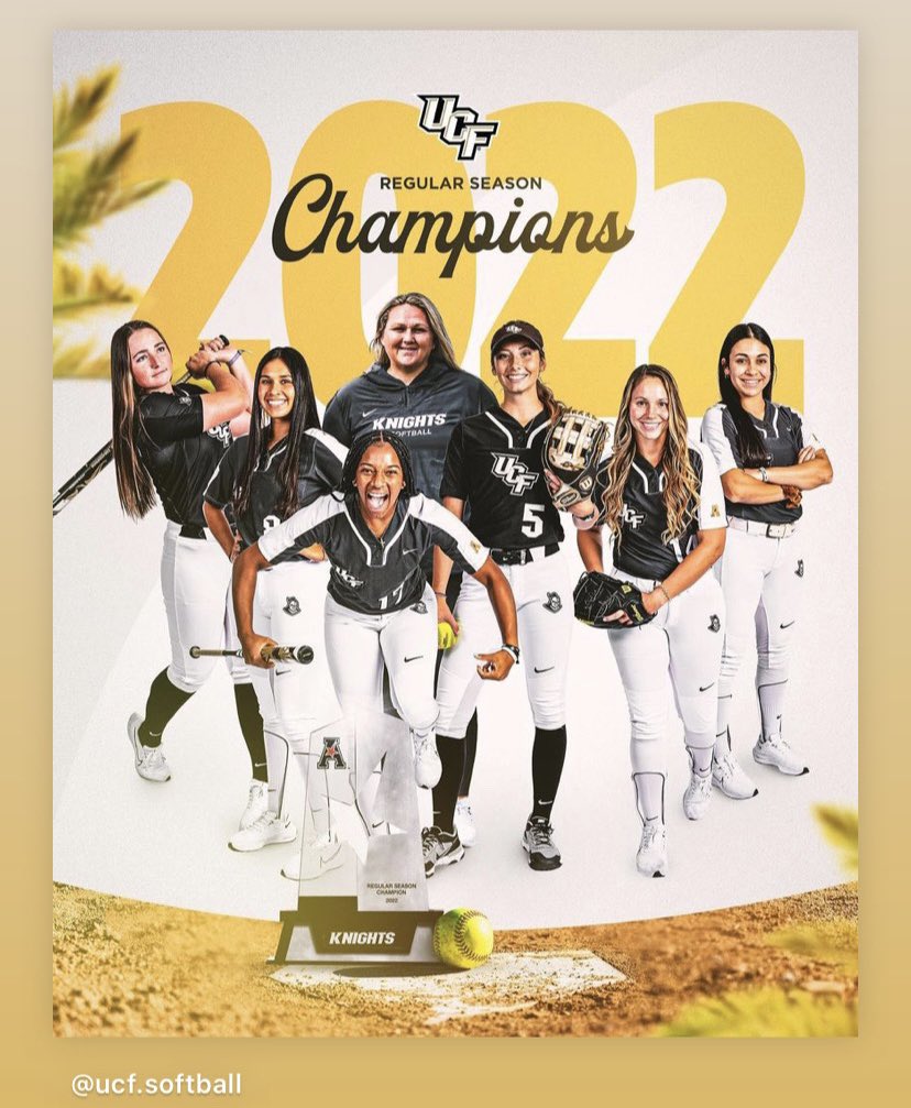 heyrach28's tweet photo. ❤️ of Champions! UCF 🥎 2022 American League Conference Champs. #gigi #knights @ggiannaaa_ @GavinMancha @monchspot https://t.co/rnP3g1rjxS