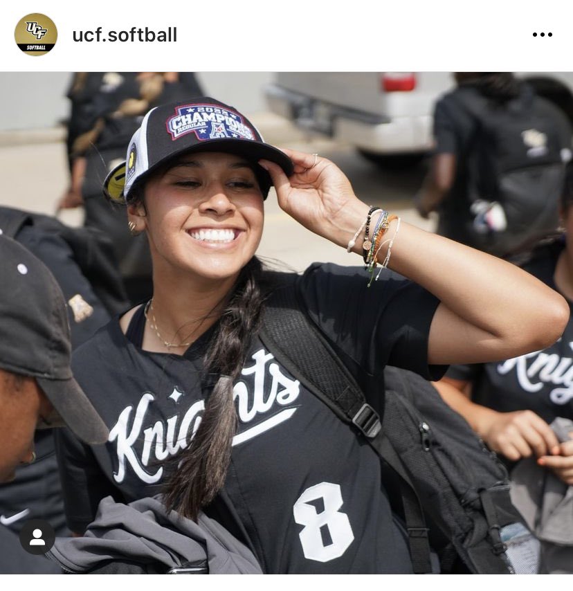 heyrach28's tweet photo. ❤️ of Champions! UCF 🥎 2022 American League Conference Champs. #gigi #knights @ggiannaaa_ @GavinMancha @monchspot https://t.co/rnP3g1rjxS