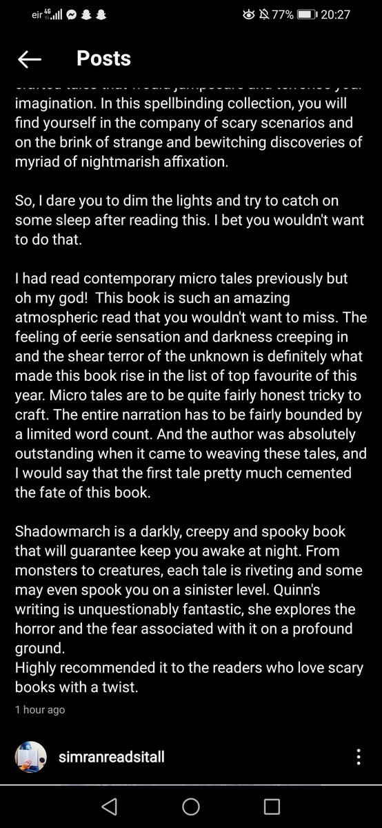 ShadowmarchByQ's tweet photo. Shadowmarch received a great review today!
If you're interested, it's available on paper and hardback on Amazon US and on Kindle and Hardback on Amazon UK
(due to an issue with the site right now Kindle isn't available on the US site and paperback on the UK)
#WRITING #bookreviews https://t.co/XQBy3z5ZX4