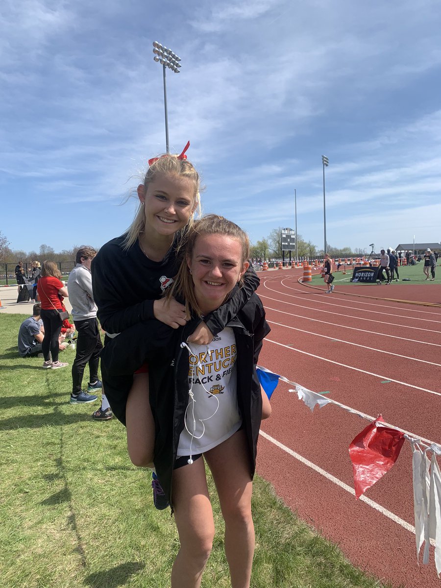 Former lion teammates hanging out in Michigan at their college league track and field invite!❤️