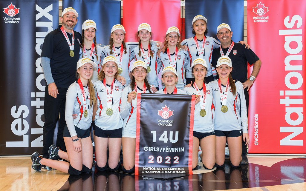 VCNationals's tweet photo. The @AttackVB strike again with Intensity taking home the 14U Girls Championship Tier👑in Ottawa! 

That wraps up the 2022 Ottawa #VCNats! Thanks to all the participants🙏

📺Re-watch the gold medal match: https://t.co/lL2h8qTEla
🏆Full girls results: https://t.co/Rzclf1vCIk https://t.co/EzUwX3wFXb