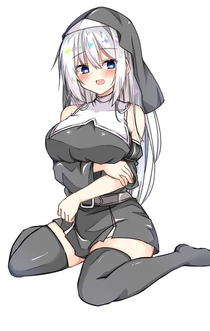 白髪シスター 