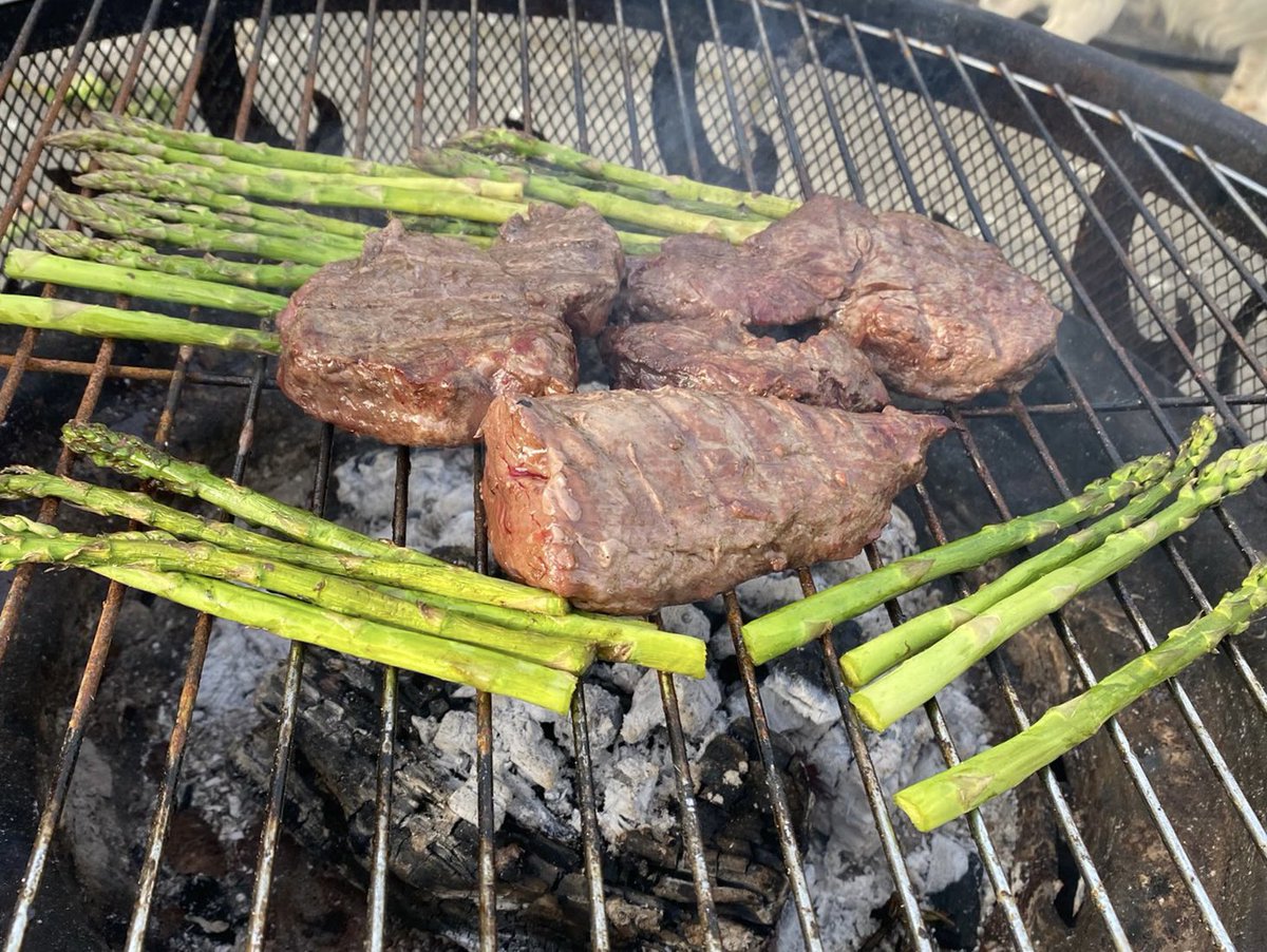 First BBQ on fire pit tonight, #aldi 28day aged Scottish fillet steaks, I had the fillet tail as it was quite rare and I can honestly say, I have never tasted a more tender piece of meat #scotchbeef