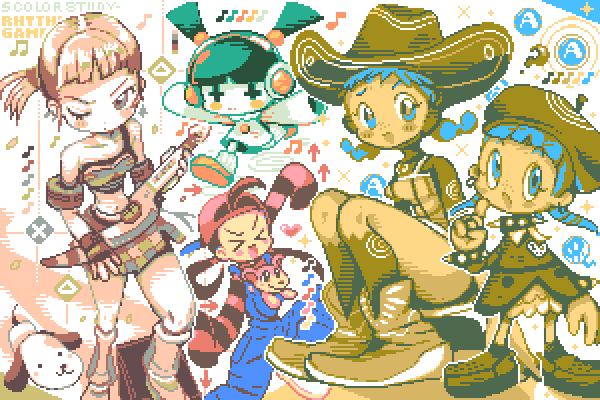 MOAR ps1/2 girly studies but rhythm games 🎵🎶 👭🎸💗