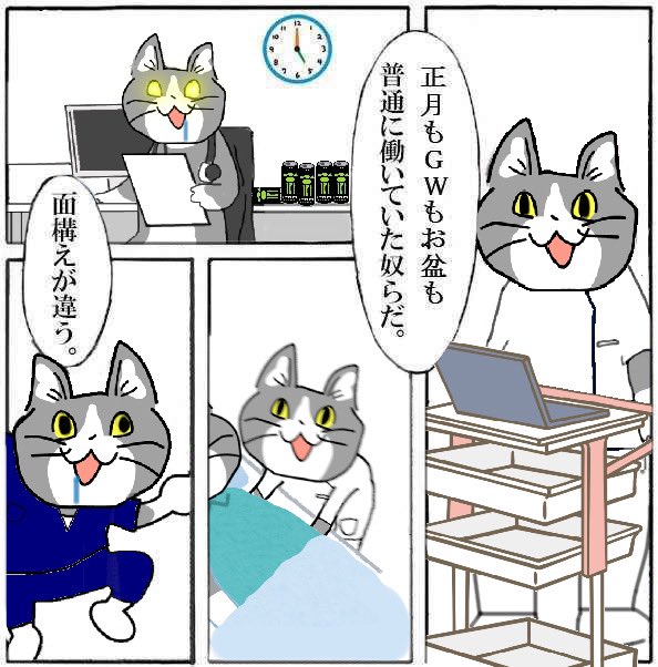 #現場猫 #看護師 