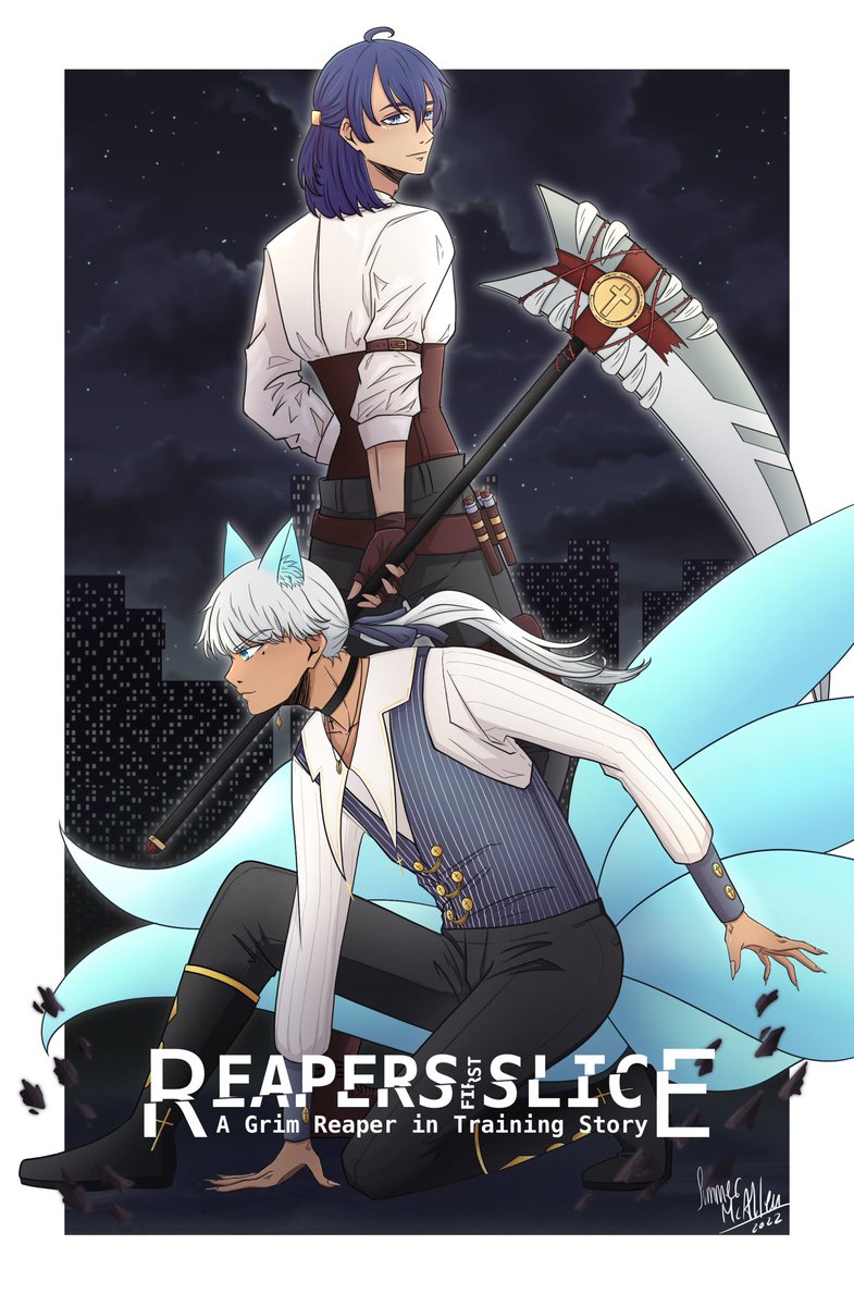 summer_mcallen's tweet photo. I participate in the #WebtoonCallToAction contest. I’m already really excited 🤩 this is my first teaser image. I hope you will like it 🥰 
It will be a Grim Reaper in Training Story and take place years before our current story
@webtoonofficial @webtooncanvas https://t.co/WEF5TYtifd