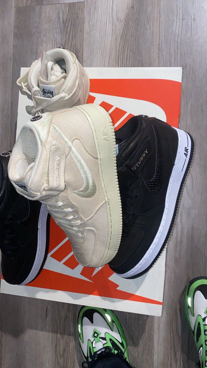 fullress's tweet photo. 海外 5/13 発売！

ステューシー × ナイキ エア フォース 1 ミッド (STUSSY NIKE AIR FORCE 1 MID) [DJ7840-002/DN4158-002/[DN4160-002]

https://t.co/g65wLrx21R https://t.co/Pzz8qy6gOV