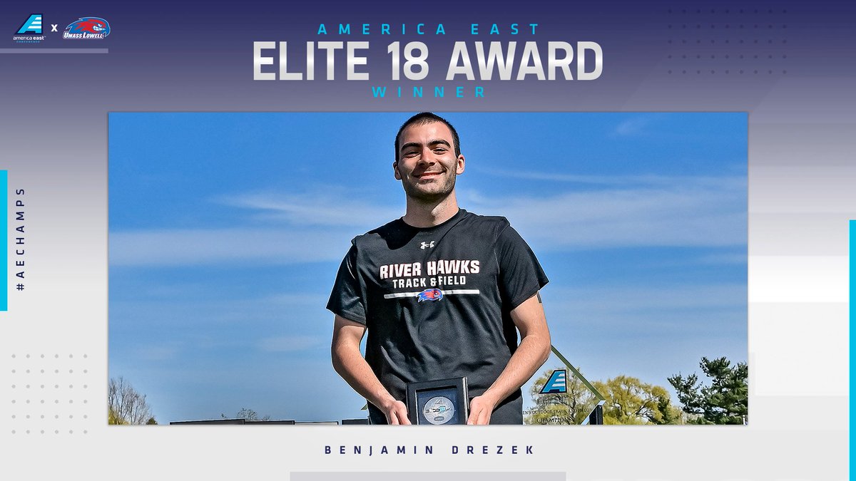 AmericaEast's tweet photo. Ben Drezek received the Elite 18 award with a perfect 4.0 pursuing his Master's in physical therapy! #AETF #3Pillars https://t.co/IQOQA2Lm7W