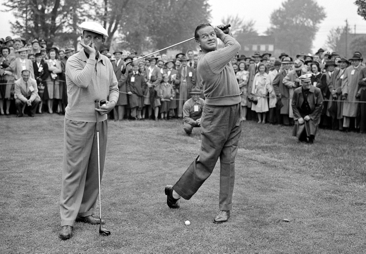 WritComedy's tweet photo. "I tell jokes to pay my green fees." #BobHope #Jokes #ComedyLegend #BingCrosby https://t.co/ObGJla2VdP