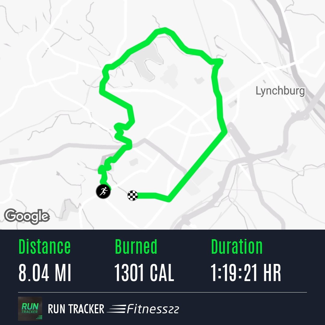 Travernus's tweet photo. This is the furthest I've ever run! Shout out to @Jimmypisfunny and @WhismanSucks for distracting me through the pain.

@MurderSmall @CrimeInSports
https://t.co/8zwgnyt28S https://t.co/qXAsZRk2lV