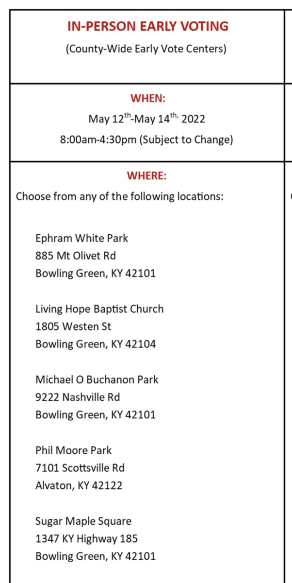 joeimel_vote's tweet photo. Early voting begins Thursday and runs through Saturday 8-4:30. The polls are open 6 a.m. to 6 p.m. Tuesday May 17. Find the closest polling place at  https://t.co/qrNvJDM8SH I’m number one on the ballot. I humbly ask for your vote. https://t.co/ABF2JVHbaR