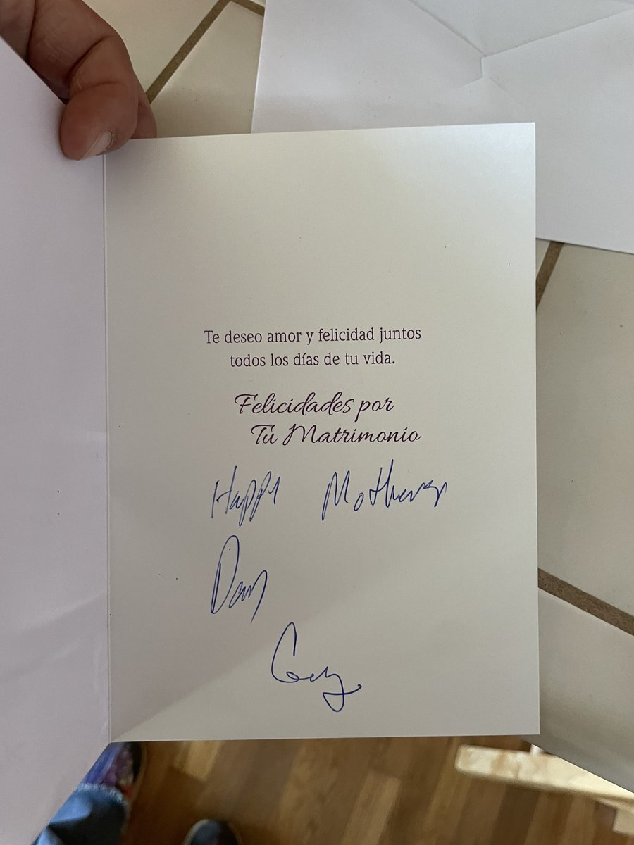 sofietenbroek's tweet photo. That most definitely is not a Mother’s Day card dad… https://t.co/iHd8xXFPcw