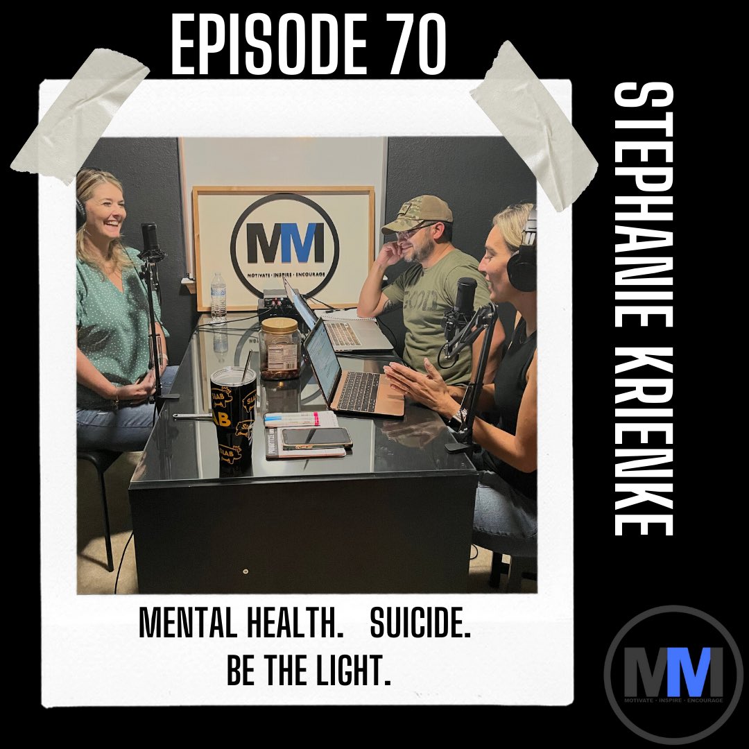 M4MConsulting's tweet photo. Life is a challenge &amp; how we respond can inspire those around us. @stephkrienke shares the difficulties of life but the impact that can come from perspective and making a change.
We talk #mentalhealth, #HumanResources, #suicide,  raising a #family &amp; starting a nonprofit. https://t.co/JDN5KWd95m