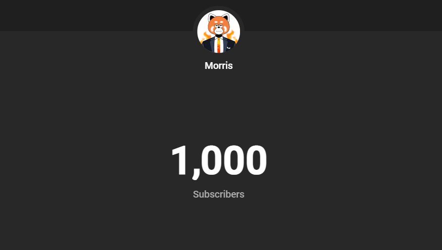 BigBoyMorris2's tweet photo. What can I say? Such a beautiful number... Thank you everybody 🥳❤️
This is how we got there btw: https://t.co/yRp8Apdjbq https://t.co/bA79cROPDv