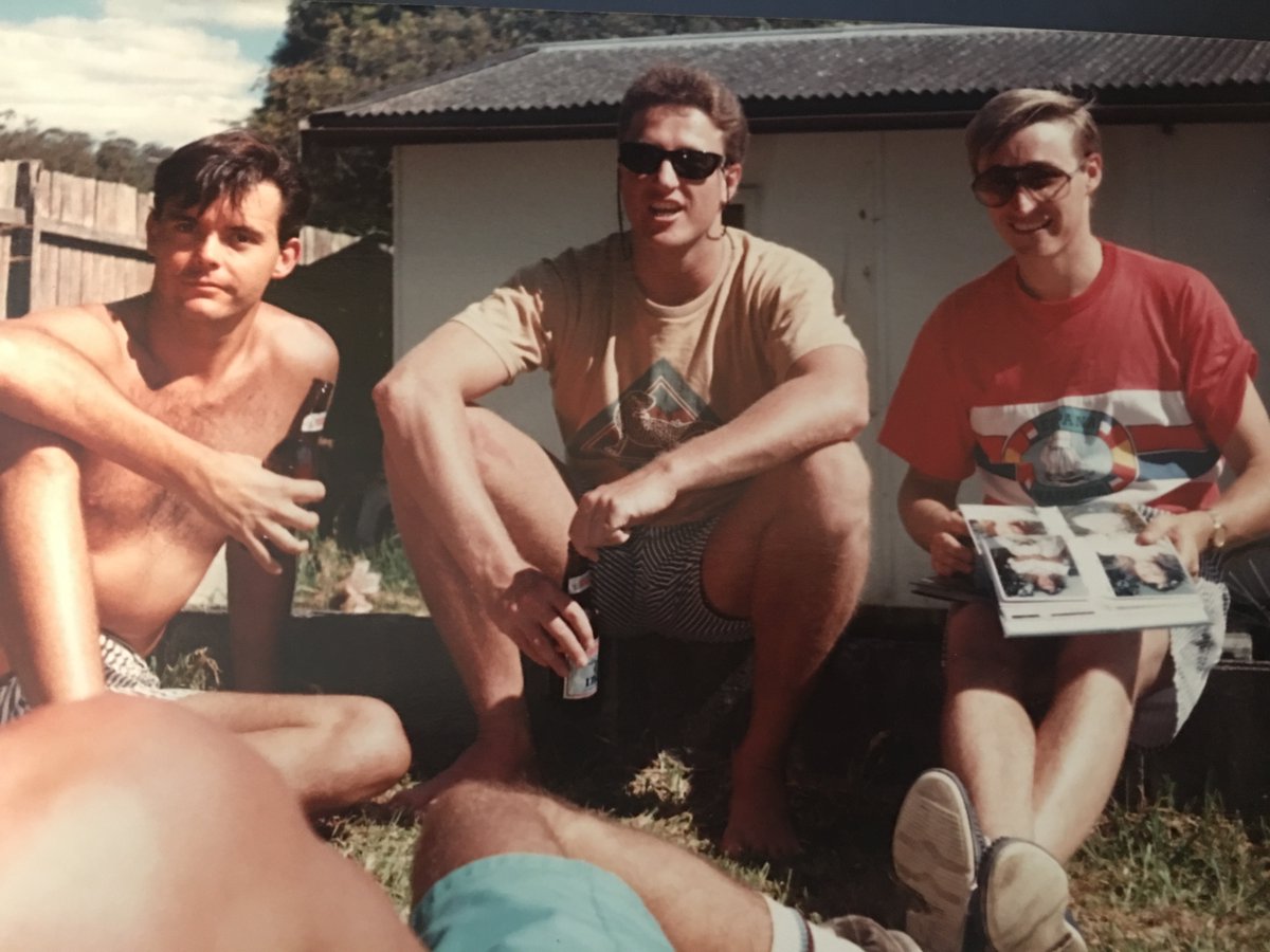 PayItFo72555724's tweet photo. GETTING TO KNOW OUR TEAM - GREG THRUSH
#Admin #GraphicDesigner #WebsiteDeveloper
I'm on the left, #shirtoff #beerinhand.
A #youngman of 30, recently #married & #noidea
of what the next 30 years had in stall for me.
I hope I have another 30 years ahead of me.
#payitforward https://t.co/W9LUh10oSK
