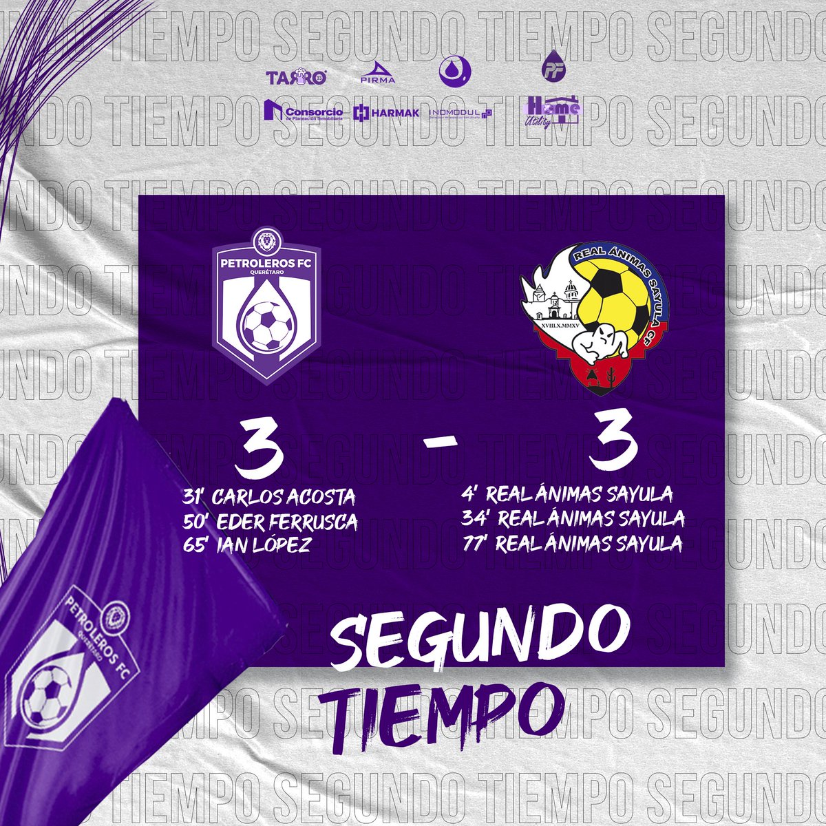 Gol del rival 😑

77’ | Petroleros FC 3-3 Real Animas Sayula CF | #8VOSVUELTA

#VamosPetroleros #HastaSerCampeón 🦾🔵