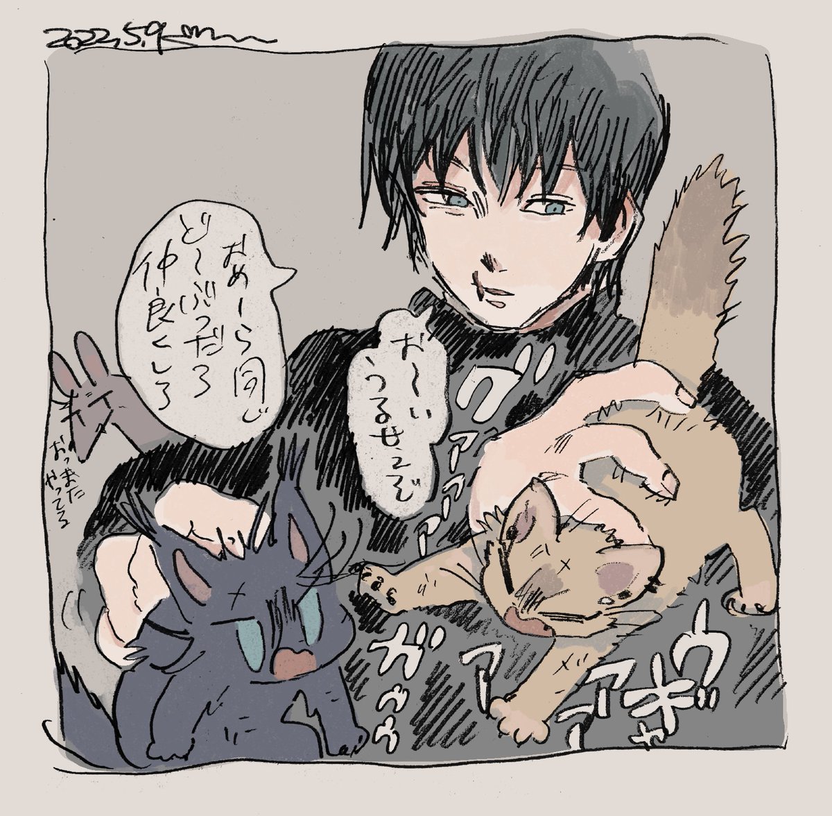 (獣化)たいていけんかしてる 
