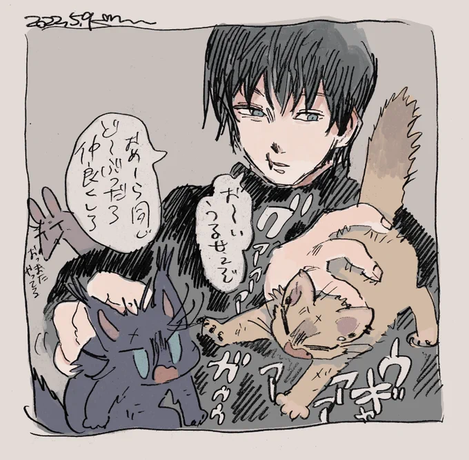 (獣化)たいていけんかしてる 