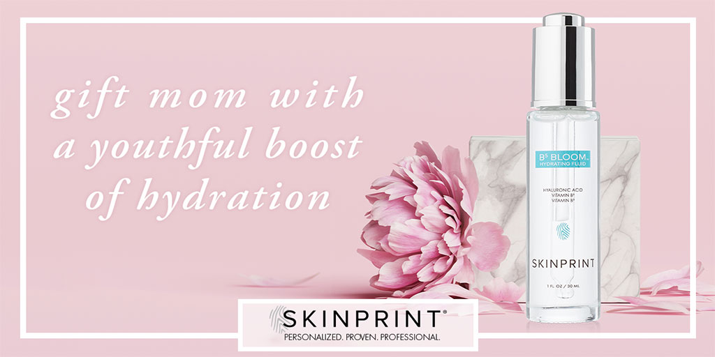 skinprint's tweet photo. Celebrate mom today and gift her a boost of hydration! Our B5 Bloom™ Hydrating Fluid draws in and retains moisture to maintain a youthful skin bounce while vitamins B3 and B5 soothe and brighten skin tone. Show now: https://t.co/PKLUb2NP1W #Skinprint #skinhealthexperts https://t.co/tVZ2rcbQ5i
