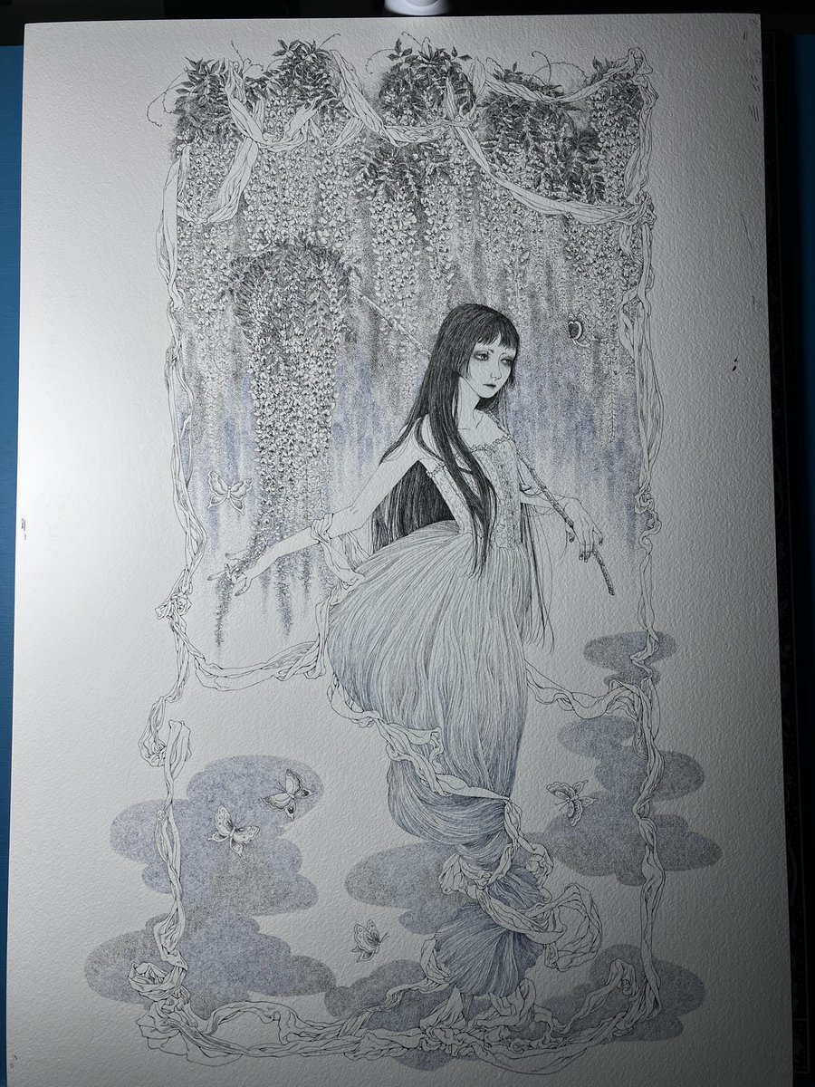 やっと2週目が始まりました。嬉しい!

#ペン画 #丸ペン #絵 #制作過程 #art #illustration #drawing #wip 
