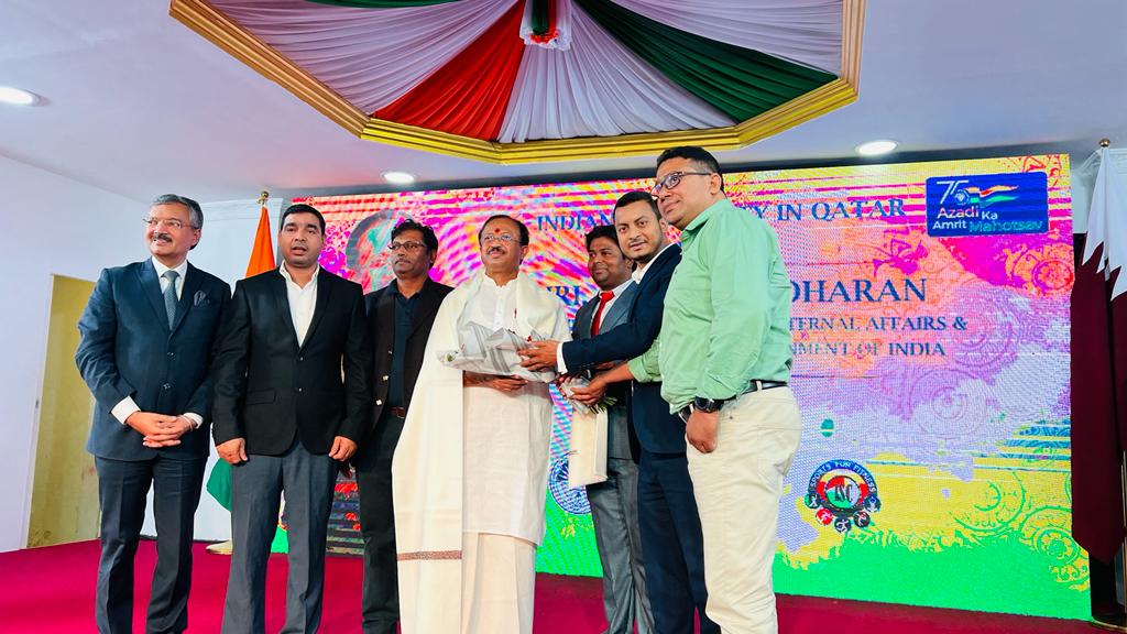 BiharQatar's tweet photo. #bsfqatar attended the community meeting with Hon'ble Minister of State for External Affairs, Shri. V. Muraleedharan at sheraton hotel, Also #bsfqatar MC team attended the reception of Hon'ble Minister and honoured him at ICC ashoka hall.
@ICBF_Qatar @IndEmbDoha @OIA_MEA https://t.co/pcwV5HiDNX