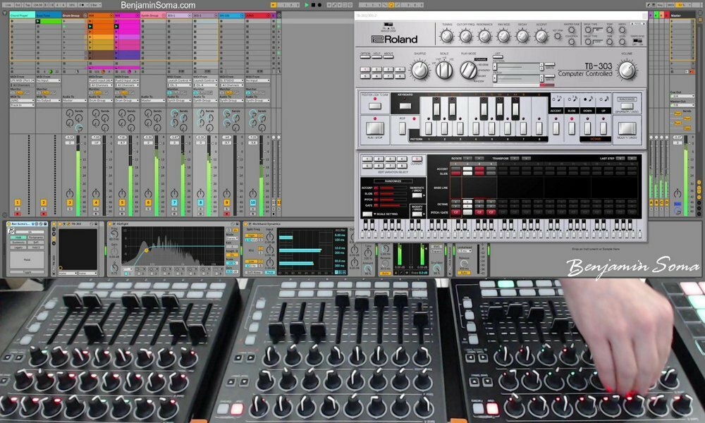 benjsoma's tweet photo. Live Now: ReBirth Improv #abletonlive #ableton #maxforlive #musicproduction #musicproducer #dj #acidhouse #acidtrance #trance #techno #tb303 #edm #dnb Join me: https://t.co/ujDfEet3mg https://t.co/7qJTEbWAK2 https://t.co/5vEzeAcIzx
