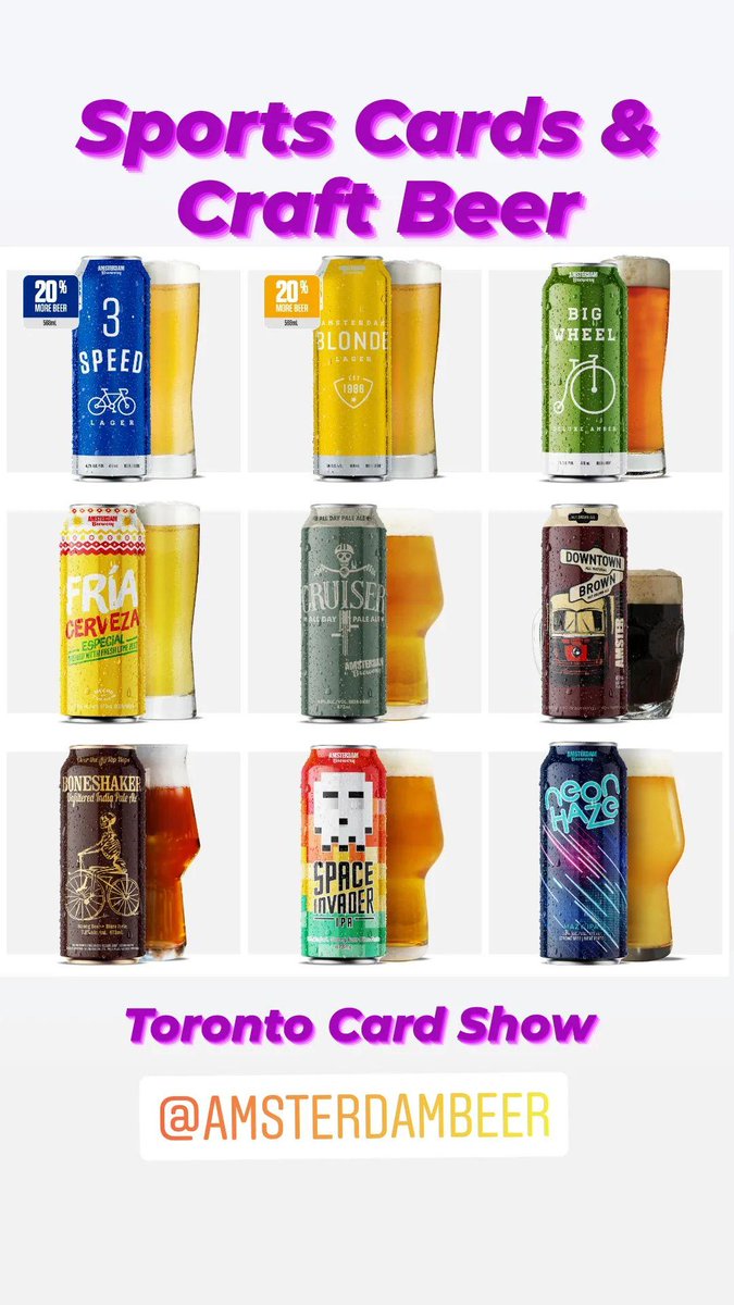 Sports Cards &amp; Craft Beer!

TorontoCardShow.com <a href="/Amsterdambeer/">Amsterdam Brewery</a> (45 Esandar)

Sunday, May 15 (11-4)
