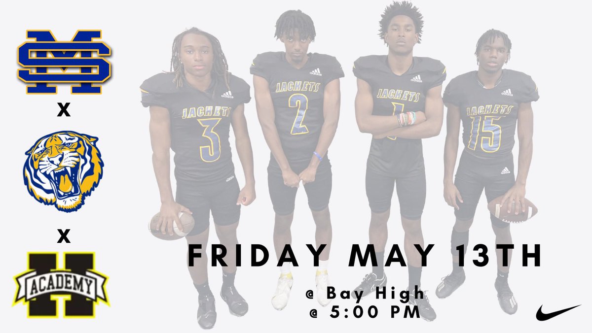 StMartinFB's tweet photo. Friday Night Lights returns for your Yellow Jackets this Friday!! We will be traveling to Bay St. Louis for our Spring Jamboree!! JV starts at 5:00 PM with Varisty to follow!! https://t.co/ZKtjrYJ9RF