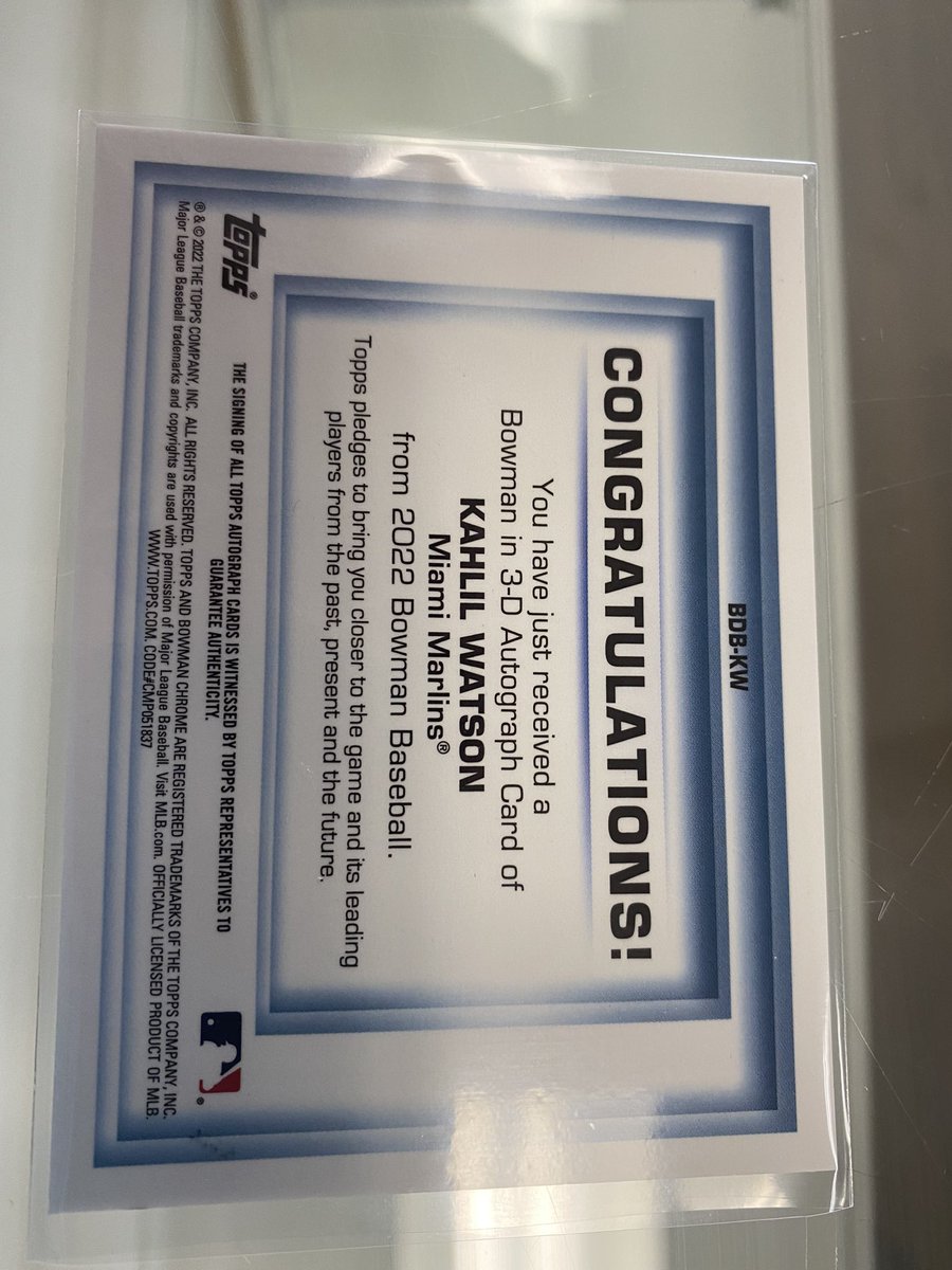 unopenedpackman's tweet photo. @KahlilWatson1 @Topps @Fanatics Can we get the auto or do we need 3-D glasses to see it 😁 SSSP edition invisible ink! https://t.co/CkQacgvX0K