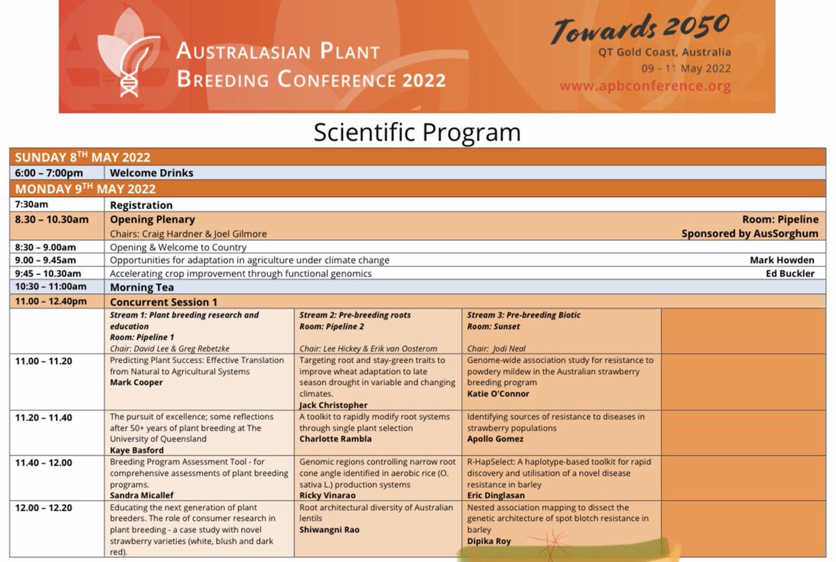 Dipika_UQ's tweet photo. I am excited to present my PhD research @APBC2022 conference today at 12 pm. Please come and join us.
#APBC2022 #barley #breeding #pathogen #UQ #hickeylab #WomenInSTEM https://t.co/SbuohiJQuG