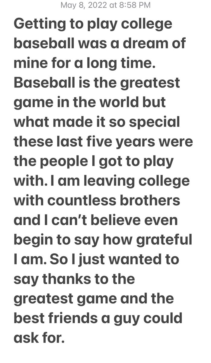 AlexGauer6's tweet photo. Thank you @NSUWOLVES_BS and @AugieBaseball for the time of my life https://t.co/KceP56wLze