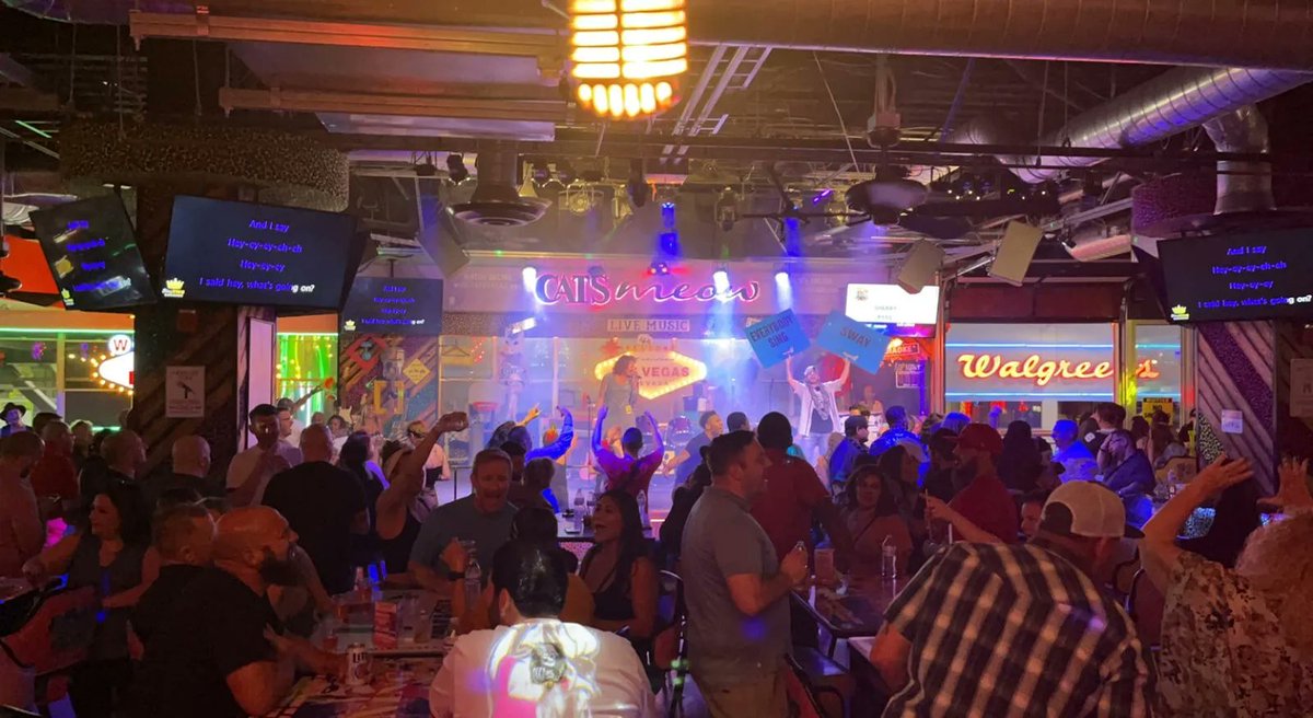 catsmeowvegas's tweet photo. Hangovers are temporary, drunk stories are forever. Come create memories with us at the World Famous Cat's Meow.
.
.
.
#catsmeowlasvegas #fremont #neonopolis #memories #rockstar https://t.co/D8cDlteq0N