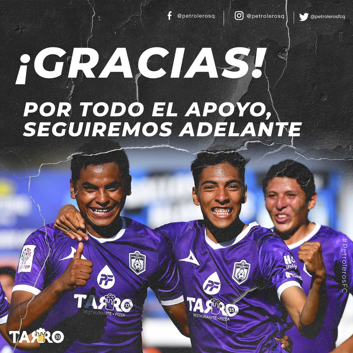 Gracias por acompañarnos en la temporada y en la liguilla ✅💪 Seguiremos trabajando para volver más fuertes y conseguir nuestro objetivo ✅

#VamosPetroleros #HastaSerCampeón