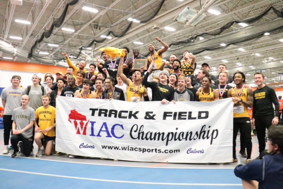 🧹BREAK OUT THE BROOMS🧹

Oshkosh sweeps up 2022 as both WIAC Indoor AND Outdoor Champions!!!🏆

Fun fact, La Crosse had won the WIAC Outdoor title 30 consecutive YEARS…😳

Yet, David takes down Goliath AGAIN and on their HOME track! 

Well earned fellas!

These guys are CLUTCH.