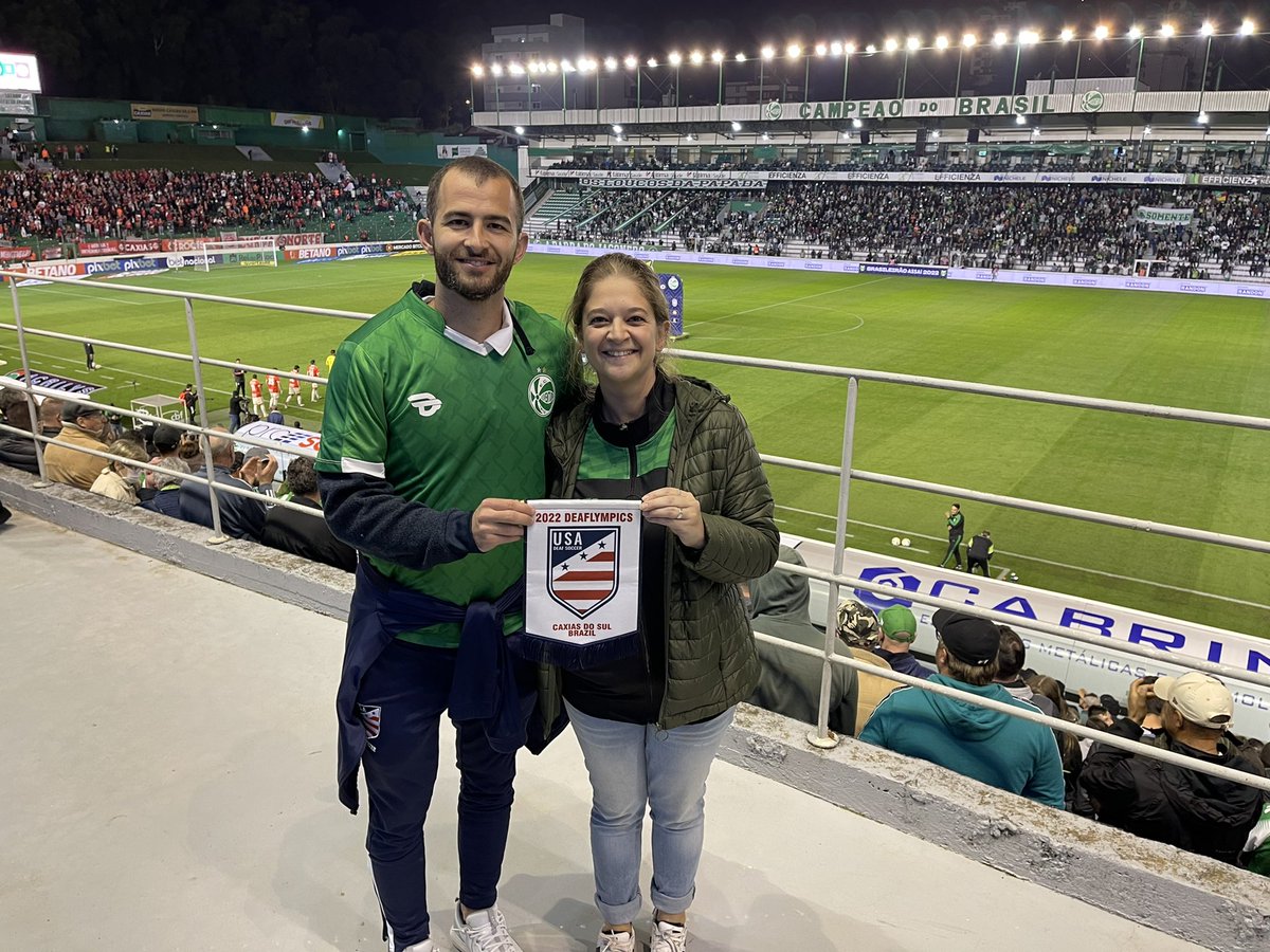 ussoccer_dmnt's tweet photo. Incredible hospitality by @ECJuventude! Treated our team to tickets, drinks, food, jerseys, a tour of the stadium and locker room. Sat with us during game. World Class!!! We appreciate you! Obrigado! https://t.co/eGOJgNk49g