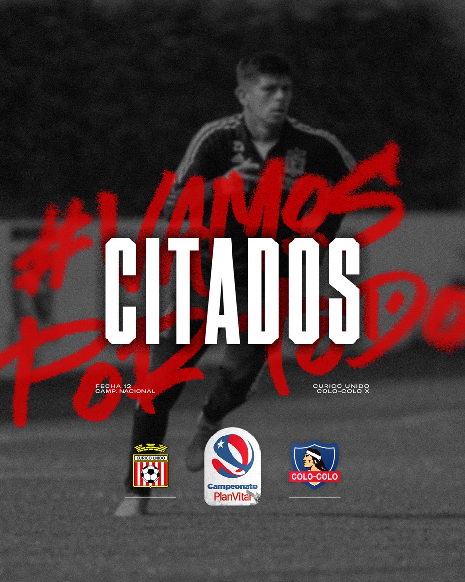 ColoColo's tweet photo. 📝 𝐂𝐈𝐓𝐀𝐂𝐈𝐎́𝐍 | Aquí te dejamos la convocatoria de Gustavo Quinteros para el duelo frente a Curicó Unido por el Campeonato PlanVital 🏆.

#VamosColoColo ⚪️⚫️
#VamosPorTodo https://t.co/uERLbo7oJQ