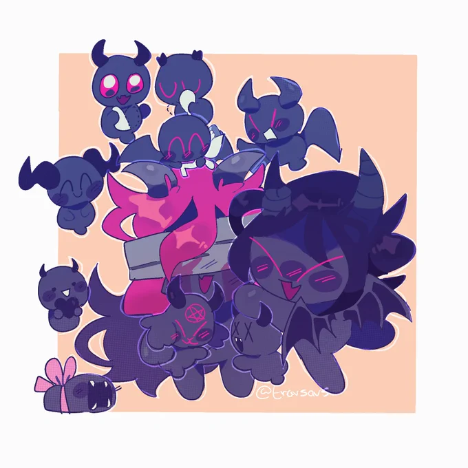 sorry here's a more wholesome one
happy mother's day to the mama of demons!! 