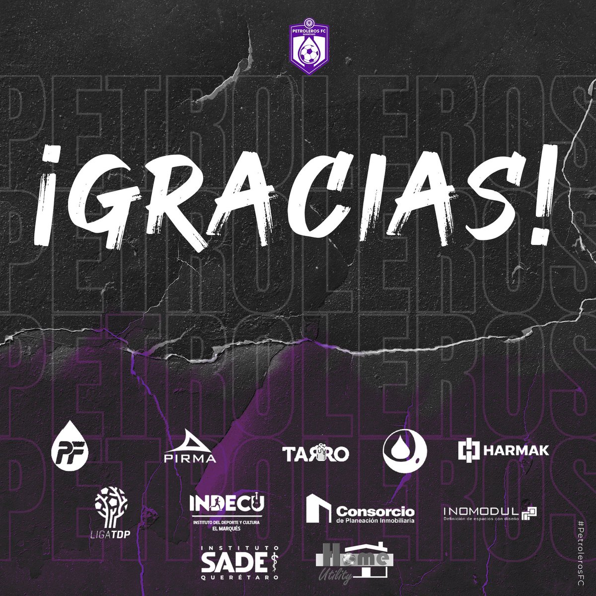 Gracias por el apoyo de todos nuestros patrocinadores en esta temporada y liguilla 🤝⚽️

Vamos por más ✅⚽
<a href="/petrofigues/">Petrofigues</a> 
<a href="/TARRO33qro/">TARRO 33🍺</a> 
<a href="/Pirma_Oficial/">PIRMA</a> 
#HarmakMateriales 
#GrupoGracoil 
#Consorcio 
#Inomodul 
#INDECU 
#HomeUtility